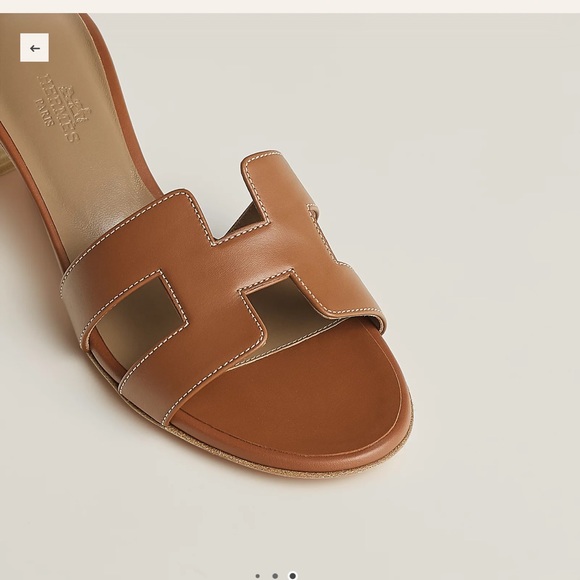 Hermès Oasis sandal, 36.5 in “gold”, beige Brown - Picture 3 of 6